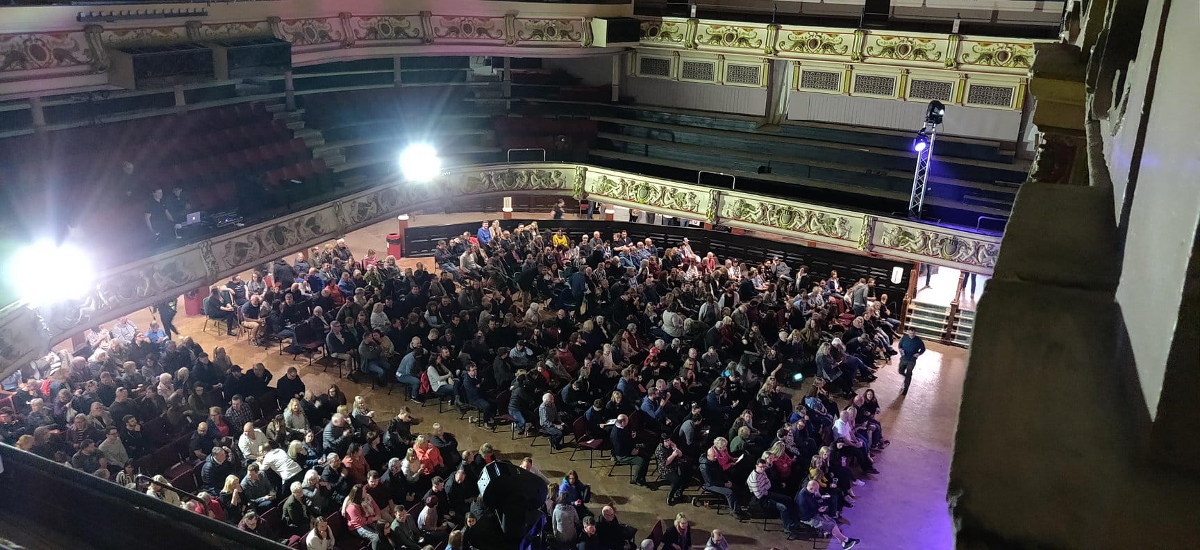 An audience in the Morecambe Winter Gardens main hall