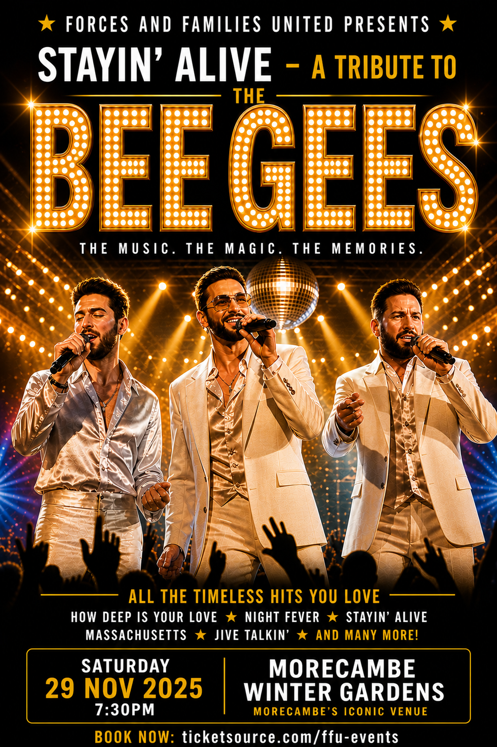 Stayin’ Alive – The Ultimate Bee Gees Tribute Experience